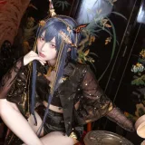 切切celia《明日方舟 陈 音律联觉》主题写真：12张全套美图