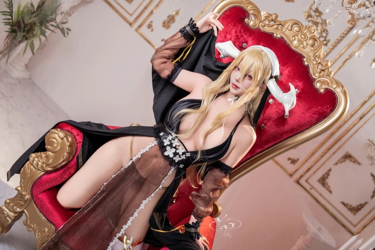 切切celia《碧蓝航线 冤仇》主题写真：38张全套美图