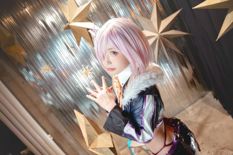 切切celia《FGO 玛修赛车服》主题写真：23张全套美图