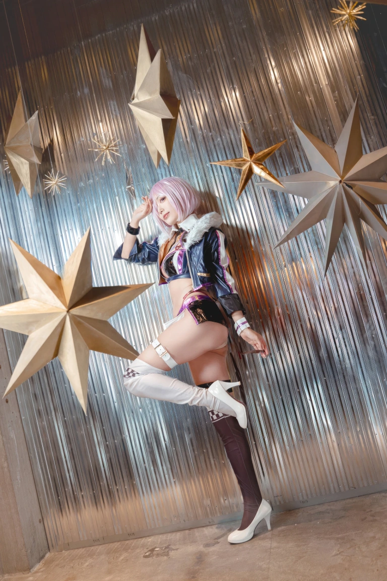 切切celia《FGO 玛修赛车服》主题写真：23张全套美图