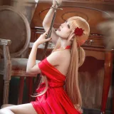 切切celia《刀剑神域 亚丝娜礼服》主题写真：28张全套美图