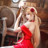 切切celia《刀剑神域 亚丝娜礼服》主题写真：28张全套美图