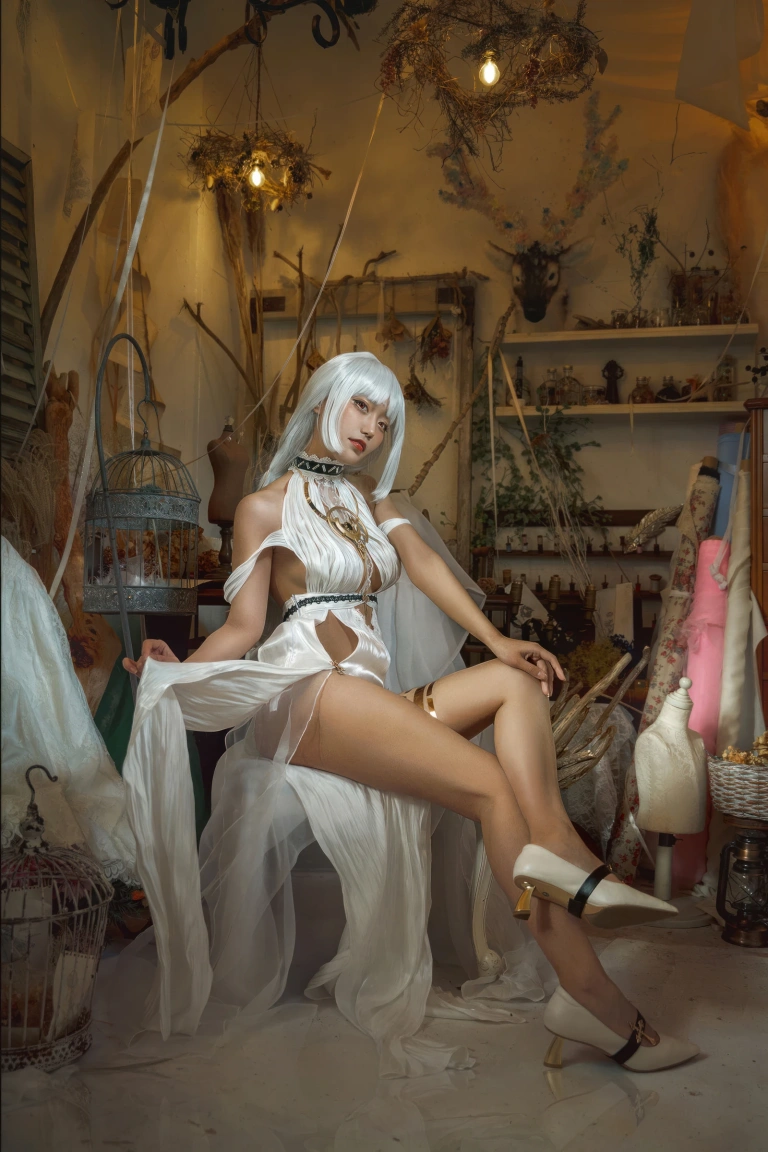 切切celia《碧蓝航线 马萨诸塞礼服》主题写真：23张全套美图