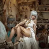 切切celia《碧蓝航线 马萨诸塞礼服》主题写真：23张全套美图