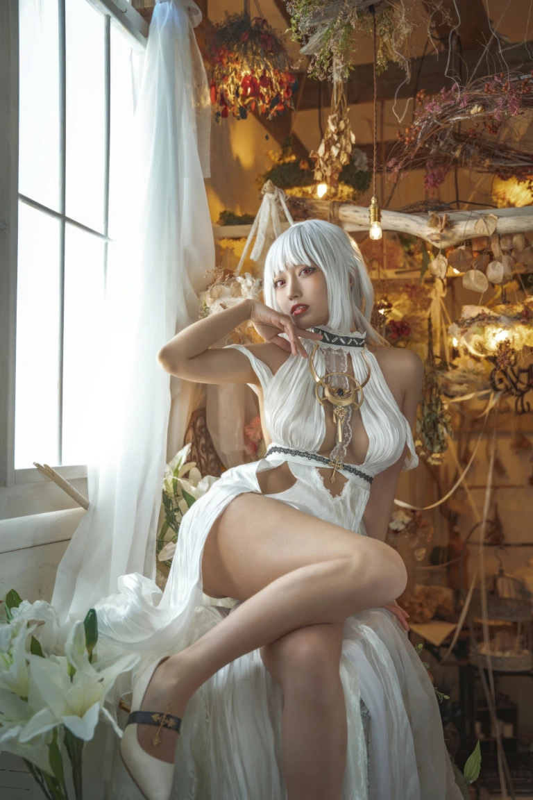 切切celia《碧蓝航线 马萨诸塞礼服》主题写真：23张全套美图