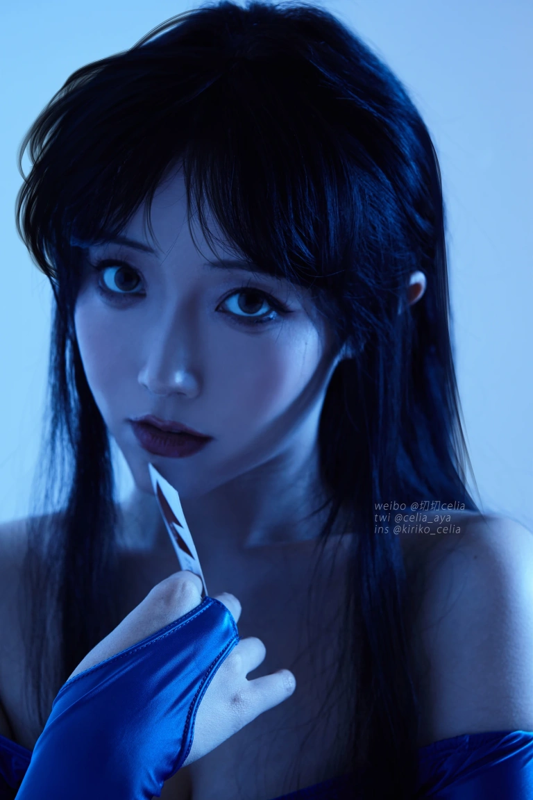 切切celia《猫眼三姐妹》主题写真：32张全套美图