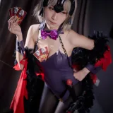 Cien恩恩《黑贞兔女郎》主题写真：17张全套美图