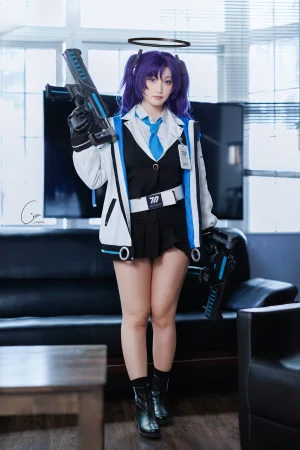 Cien恩恩《碧蓝档案 早濑优香》主题写真：37张全套美图