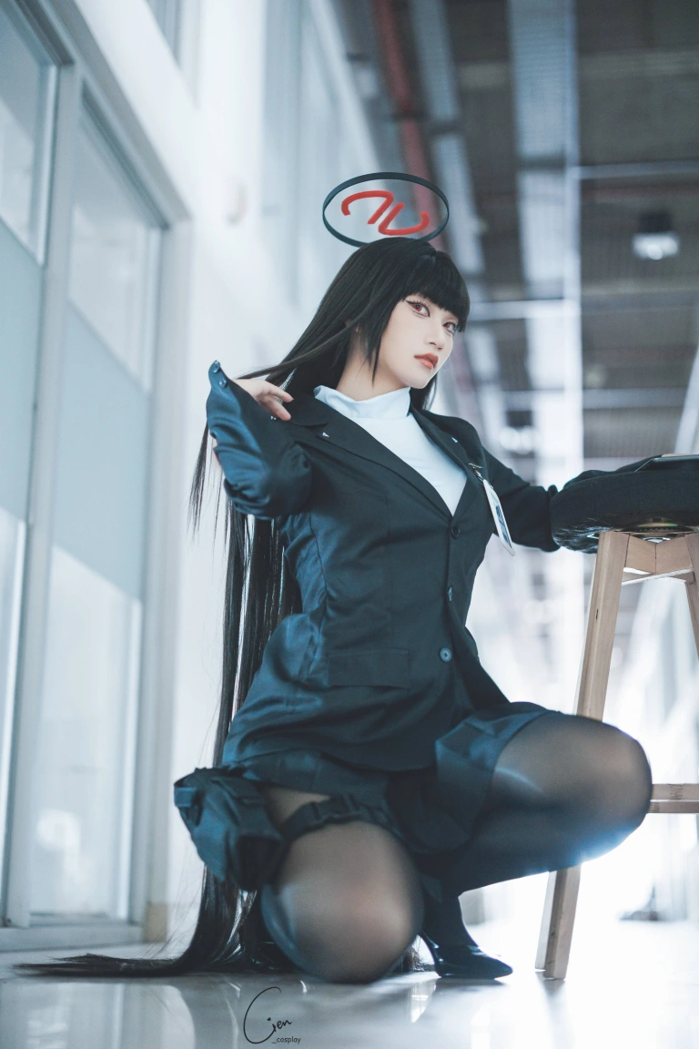 Cien恩恩《碧蓝档案 莉音》主题写真：23张全套美图