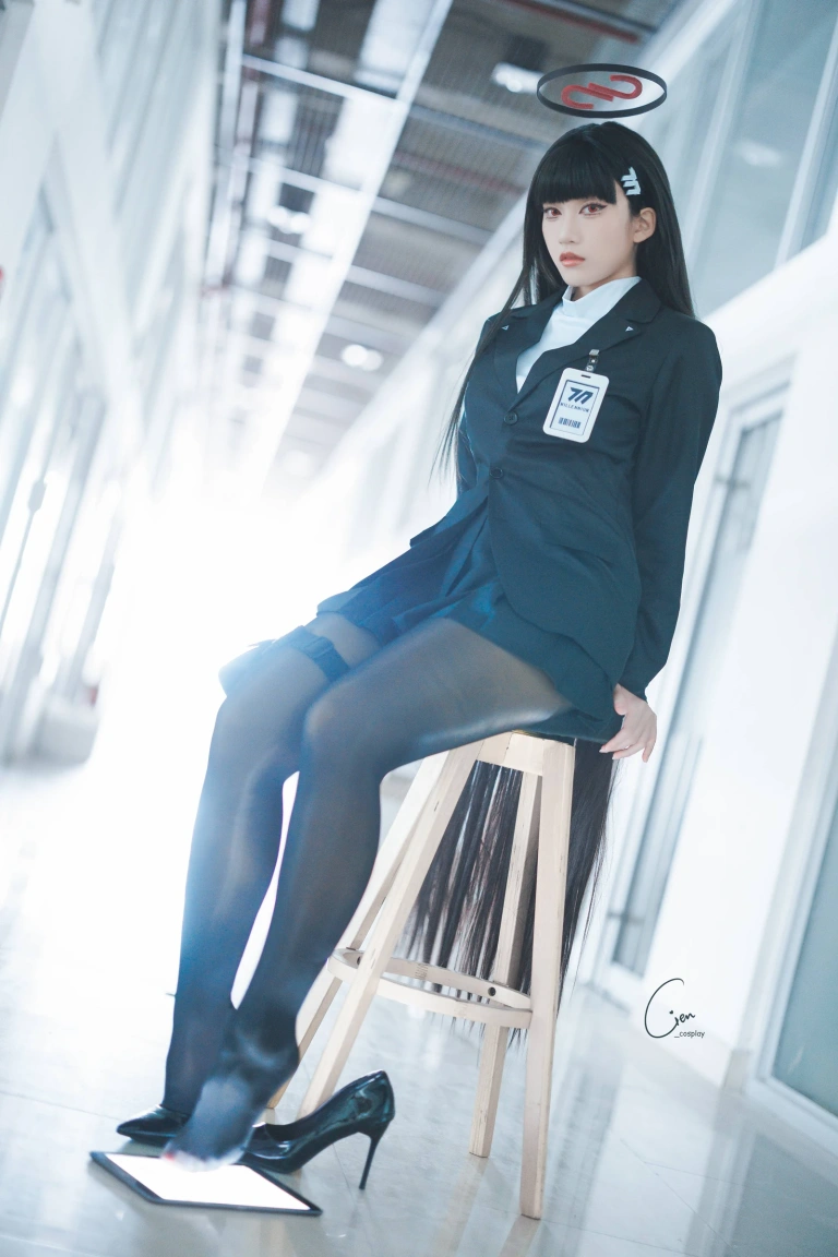 Cien恩恩《碧蓝档案 莉音》主题写真：23张全套美图