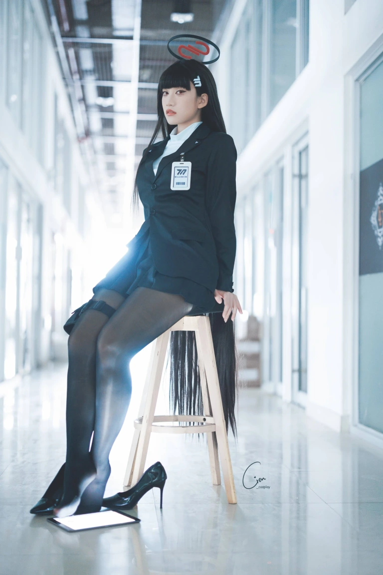 Cien恩恩《碧蓝档案 莉音》主题写真：23张全套美图