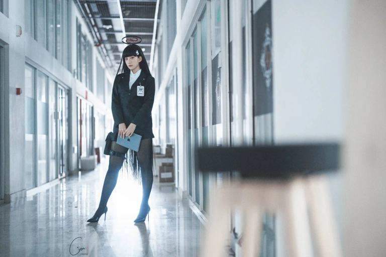 Cien恩恩《碧蓝档案 莉音》主题写真：23张全套美图