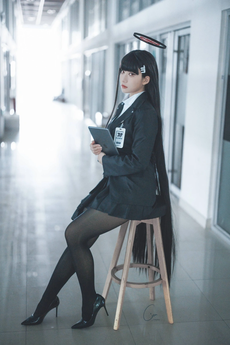 Cien恩恩《碧蓝档案 莉音》主题写真：23张全套美图