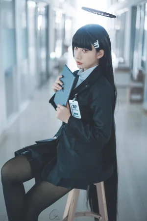 Cien恩恩《碧蓝档案 莉音》主题写真：23张全套美图