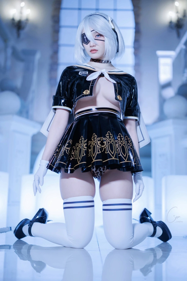 Cien恩恩《2B JK制服》主题写真：32张全套美图