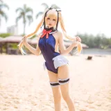 coser衣衣《玛丽萝丝泳装》主题写真：29张全套美图