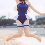 coser衣衣《玛丽萝丝泳装》主题写真：29张全套美图