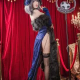 coser衣衣《碧蓝航线 柴郡旗袍》主题写真：57张全套美图