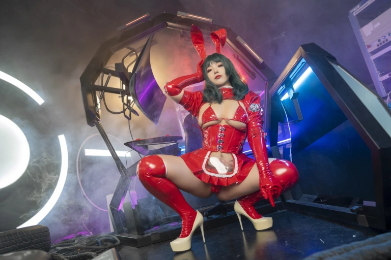 珟_珏Dita《暗黑兔女郎》主题写真：40张全套美图
