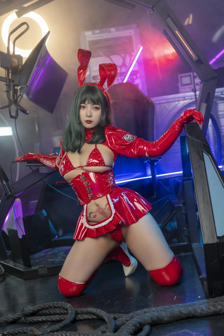 珟_珏Dita《暗黑兔女郎》主题写真：40张全套美图