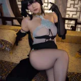 珟_珏Dita《碧蓝航线 镇海旗袍》主题写真：58张全套美图，含2个视频