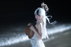 纸悦Etsu_ko《加代子白裙》主题写真：20张全套美图
