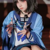 纸悦Etsu_ko《桔梗毛线团》主题写真：25张全套美图