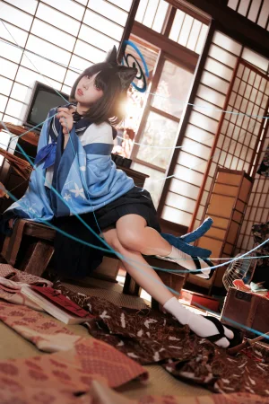 纸悦Etsu_ko《桔梗毛线团》主题写真：25张全套美图