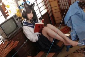 纸悦Etsu_ko《桔梗毛线团》主题写真：25张全套美图