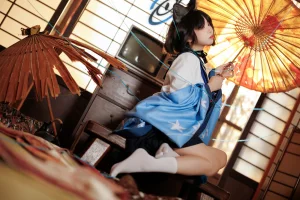 纸悦Etsu_ko《桔梗毛线团》主题写真：25张全套美图