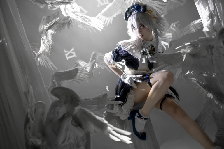纸悦Etsu_ko《十六夜咲夜》主题写真：41张全套美图