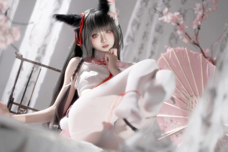 纸悦Etsu_ko《碧蓝航线 长门 旗袍》主题写真：59张全套美图