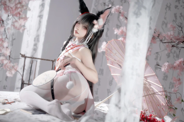 纸悦Etsu_ko《碧蓝航线 长门 旗袍》主题写真：59张全套美图