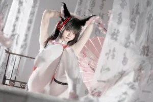 纸悦Etsu_ko《碧蓝航线 长门 旗袍》主题写真：59张全套美图