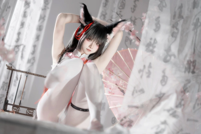 纸悦Etsu_ko《碧蓝航线 长门 旗袍》主题写真：59张全套美图