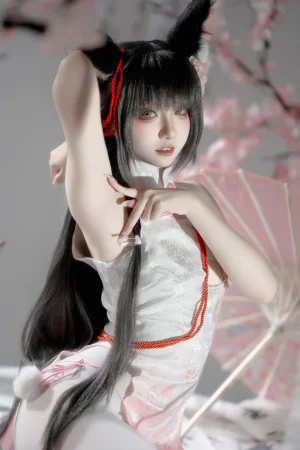 纸悦Etsu_ko《碧蓝航线 长门 旗袍》主题写真：59张全套美图