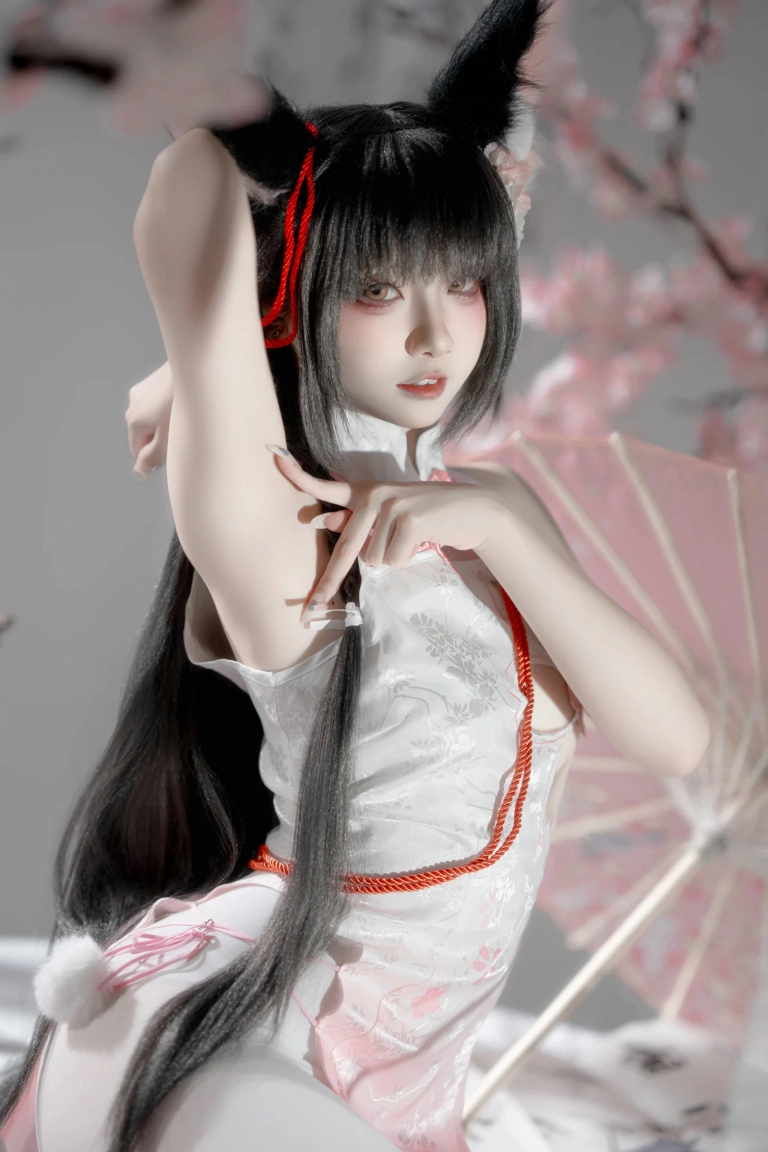 纸悦Etsu_ko《碧蓝航线 长门 旗袍》主题写真：59张全套美图