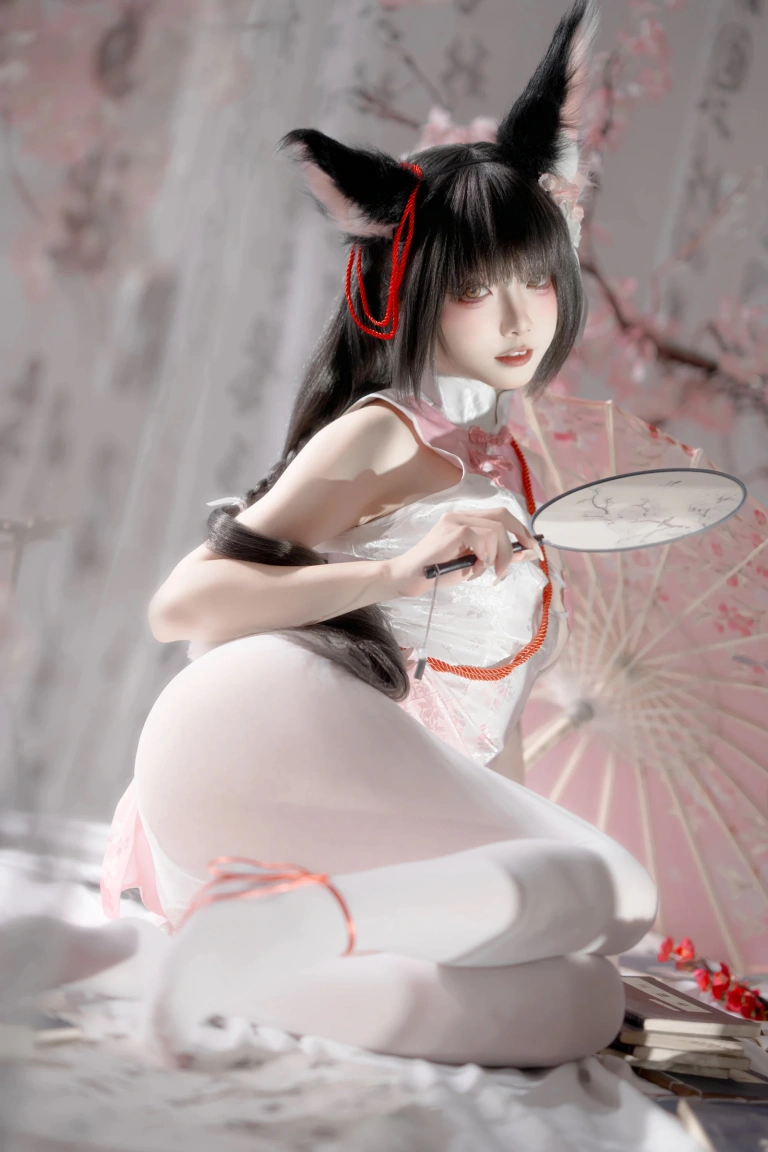 纸悦Etsu_ko《碧蓝航线 长门 旗袍》主题写真：59张全套美图