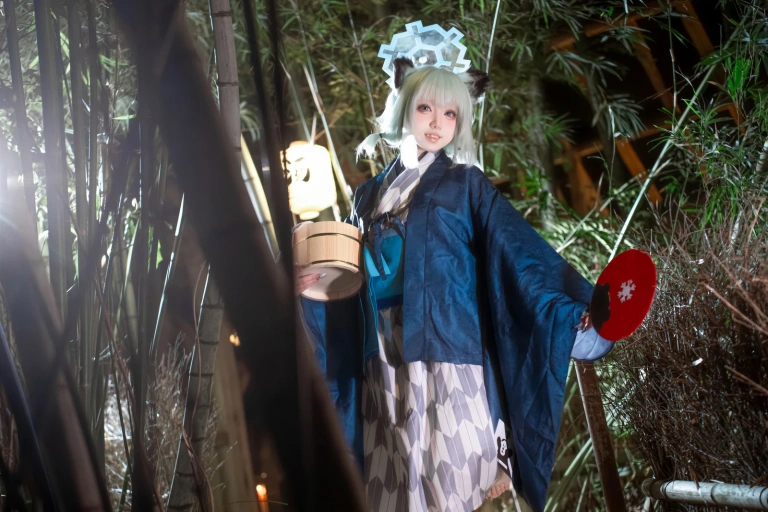 纸悦Etsu_ko《蔚蓝档案 时雨温泉》主题写真：63张全套美图