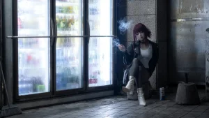 纸悦Etsu_ko《在超市后门吸烟的二人 田山小姐》主题写真：23张全套美图