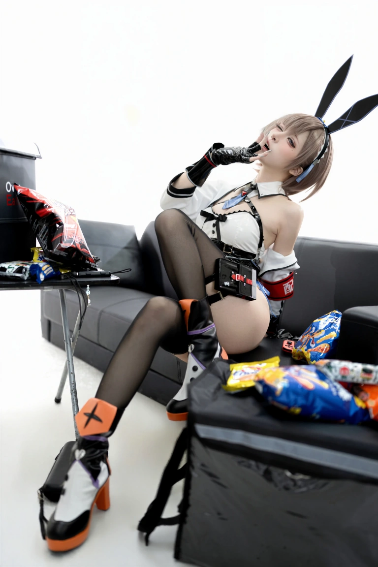 纸悦Etsu_ko《外卖兔》主题写真：65张全套美图