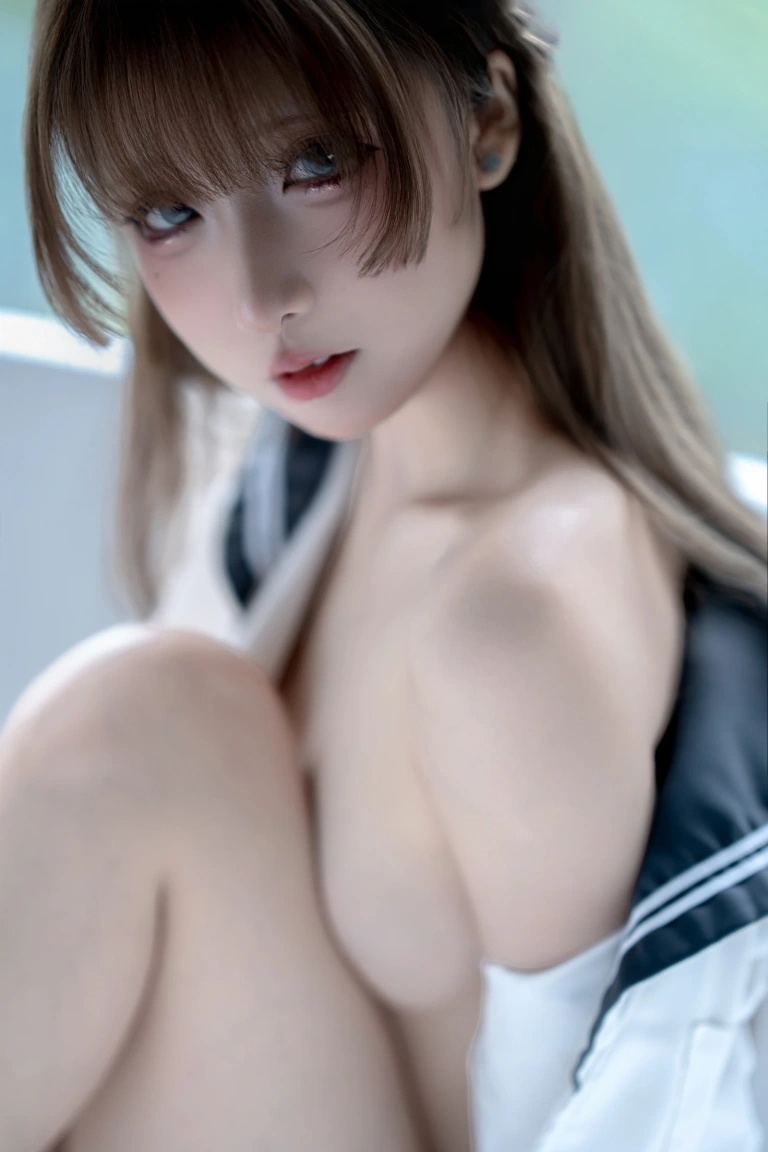 纸悦Etsu_ko《浴缸JK》主题写真：16张全套美图