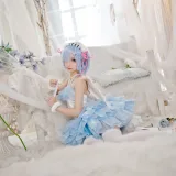 花柒Hana《蕾姆大天使》主题写真：19张全套美图