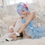 花柒Hana《蕾姆大天使》主题写真：19张全套美图