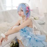 花柒Hana《蕾姆大天使》主题写真：19张全套美图
