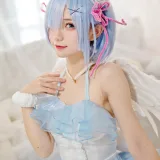 花柒Hana《蕾姆大天使》主题写真：19张全套美图