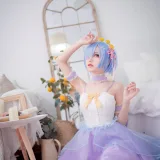 花柒Hana《蕾姆CLEAR DRESS》主题写真：15张全套美图