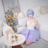 花柒Hana《蕾姆CLEAR DRESS》主题写真：15张全套美图