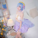 花柒Hana《蕾姆CLEAR DRESS》主题写真：15张全套美图