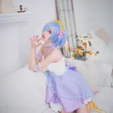 花柒Hana《蕾姆CLEAR DRESS》主题写真：15张全套美图